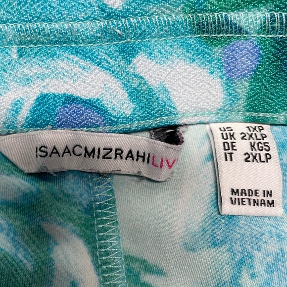 Issac Mizrahi Live! Petite Pebble Knit Baby Bell Pant Island Breeze 1XP in EUC - Picture 8 of 11